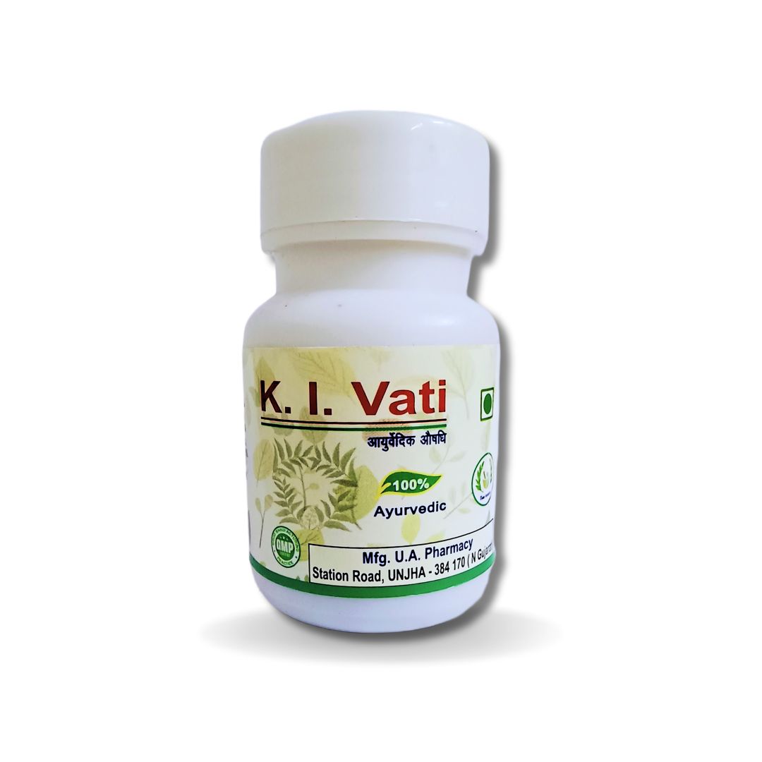 K. I. Vati Ayurvedic - Relief from Cough, Sore Throat, Mouth Ulcers & Throat Irritation – 100% Natural Ayurvedic Support.