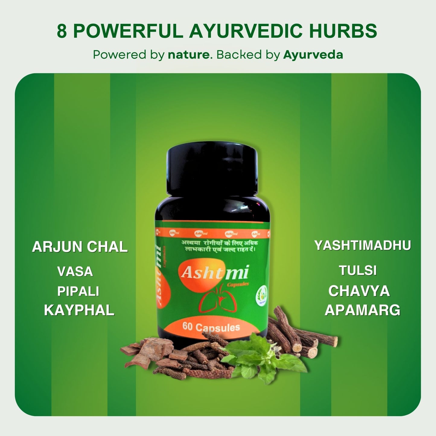 Thar Ayurveda Ashtmi - Ayurvedic Capsules for Respiratory Health, Asthma, Cold, and Cough Relief
