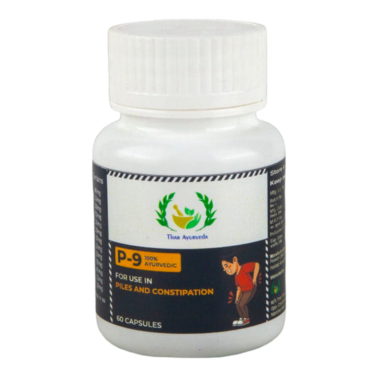 P-9 Ayurvedic Capsules - Relief from piles and constipation